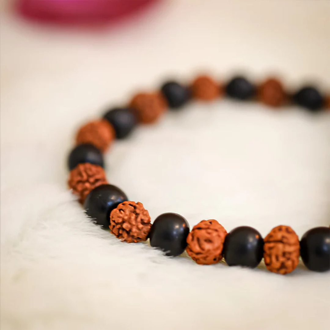 Karungali Rudraksha Bracelet